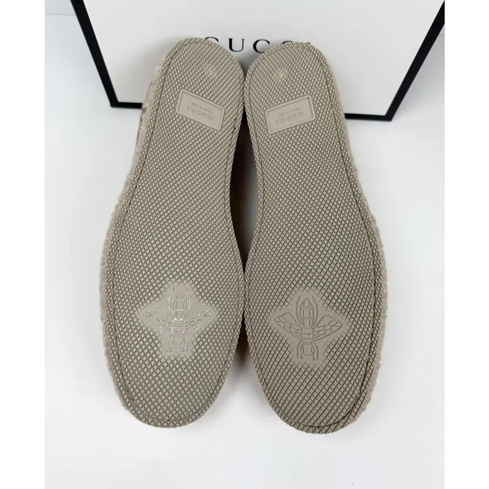 Size 8.5US - Gucci Horsebit Espadrille GG Canvas Loafers🍂 NEW/RETAIL $700!